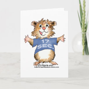 Tarjeta de felicitación Abrahamster 17 segundos /
