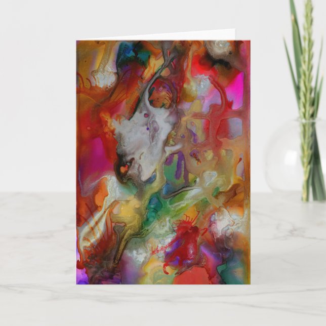 Tarjeta de felicitación abstracta (Anverso)