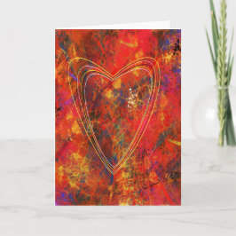 Tarjeta de felicitación abstracta del amor