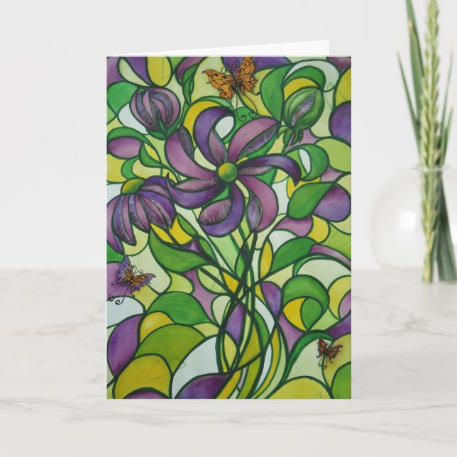 Tarjeta de felicitación acuarela (Anverso)