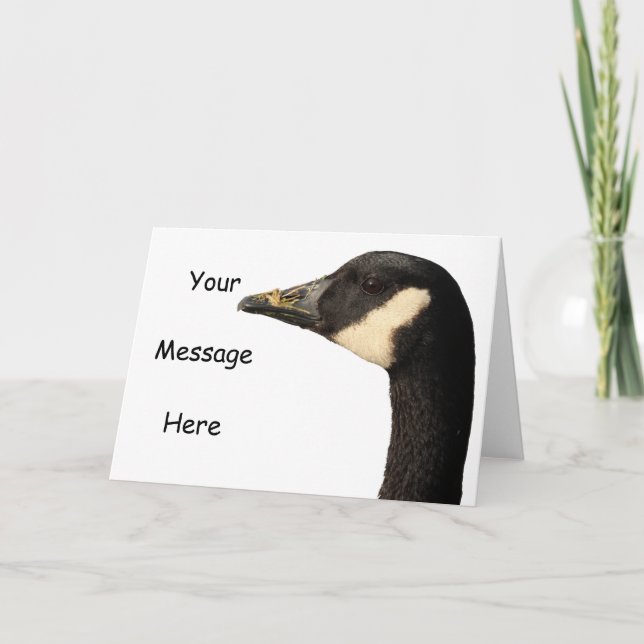 Tarjeta de felicitación adaptable de la cabeza del (Anverso)