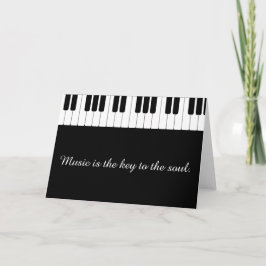 Tarjeta de felicitación adaptable de la música del