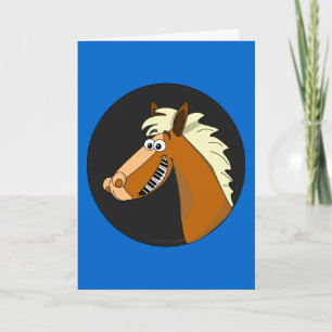Tarjeta de felicitación adaptable del caballo del