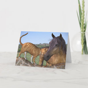 Tarjeta de felicitación adaptable del gato y del