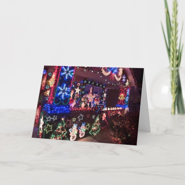 Tarjeta de felicitación adornada del día de fiesta (Anverso)