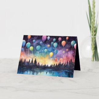 Tarjeta de felicitación Aestética Birthday Lake La