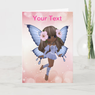 Tarjeta de felicitación afroamericana de princesa