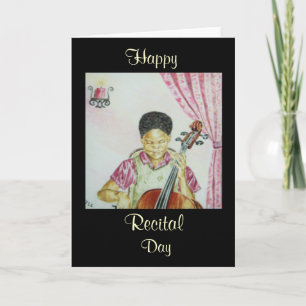 Tarjeta de felicitación afroamericana del día del