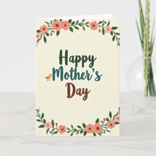 Tarjeta de Felicitación Agradecimiento Florece