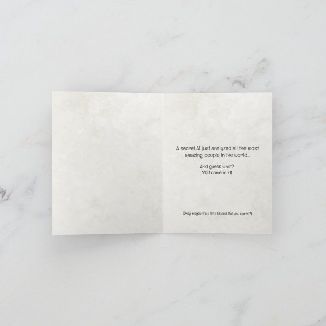 Tarjeta de felicitación Ai &quot;Happy Birthday&quot; (Interior)