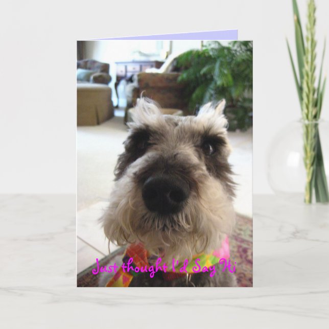 Tarjeta de felicitación al azar del hola (Anverso)