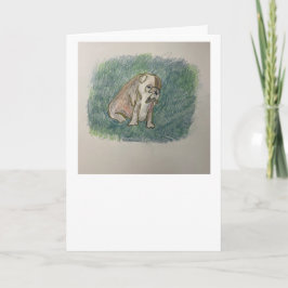 Tarjeta de felicitación al Bulldog español