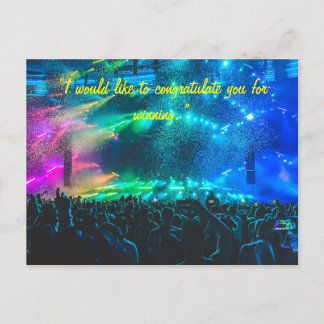 tarjeta de felicitación al equipo o persona