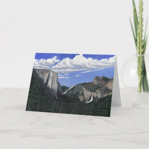 Tarjeta de felicitación al Parque Nacional Yosemit