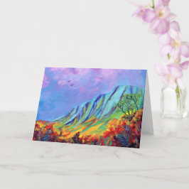 Tarjeta de felicitación al valle de Kauai Kalalau