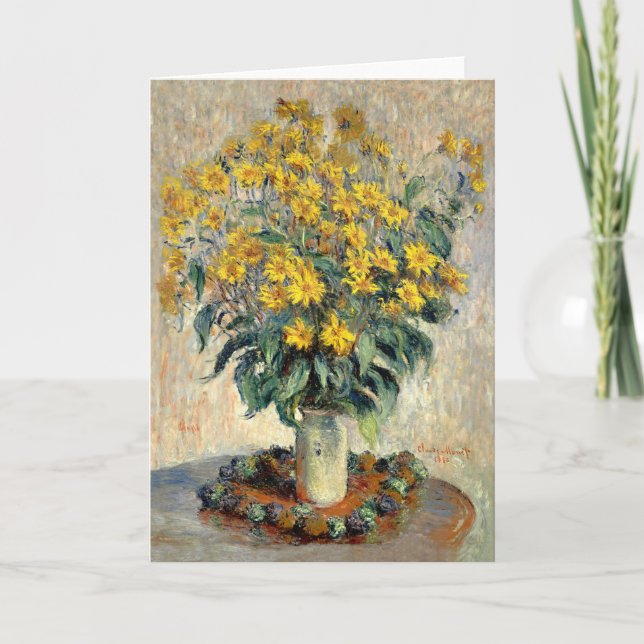 Tarjeta de felicitación, alcachofa de Claude Monet (Anverso)