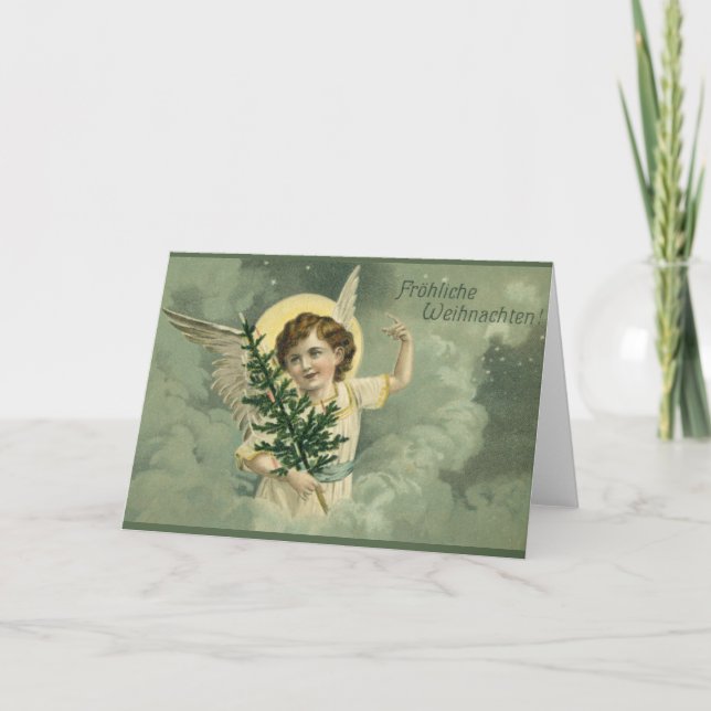 Tarjeta de felicitación alemana del navidad del (Anverso)