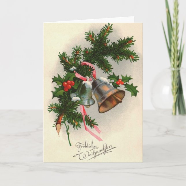 Tarjeta de felicitación alemana del navidad del (Anverso)