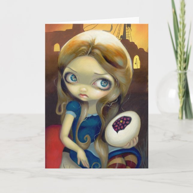 Tarjeta de felicitación "Alice in a Brueghel Visio (Anverso)