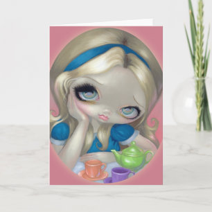 Tarjeta de felicitación "Alice's Tea Fiesta"