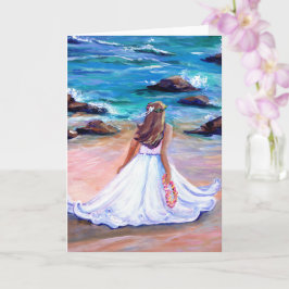 Tarjeta de felicitación Aloha, Boda hawaiano
