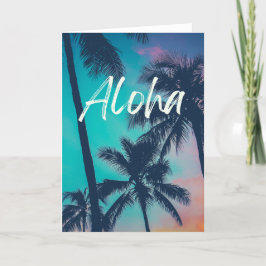 Tarjeta de felicitación Aloha Hawaiian Islands Pal
