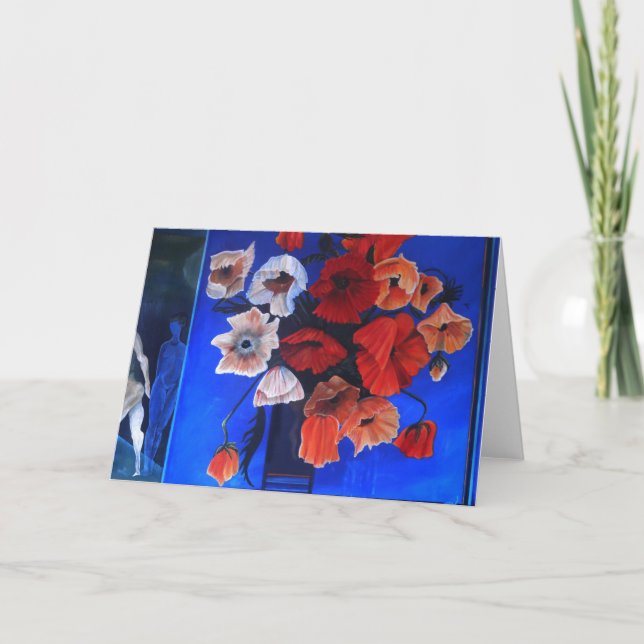 Tarjeta de felicitación Amapolas #2 (Anverso)