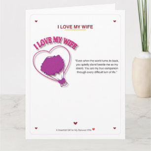 Tarjeta de Felicitación 'Amo a Mi Esposa' - Aniver