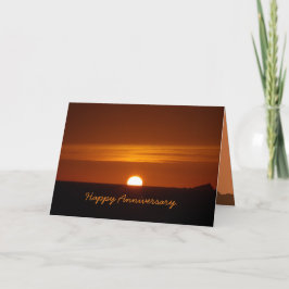 Tarjeta de felicitación anaranjada profunda de la