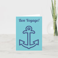 Tarjeta de Felicitación Ancla de Buen Viaje