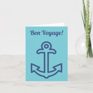 Tarjeta de Felicitación Ancla de Buen Viaje