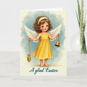 Tarjeta de Felicitación Ángel con Campanas