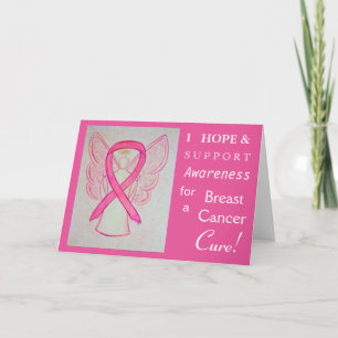 Tarjeta de felicitación Angel de Cáncer de Mama