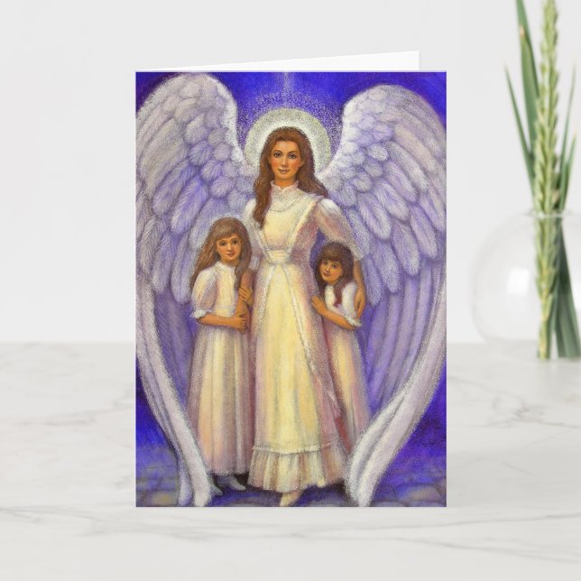 Tarjeta de felicitación Ángel de Guardian (Anverso)