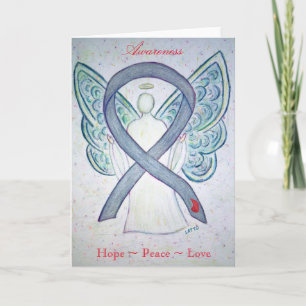 Tarjeta de felicitación Angel de la cinta de la se