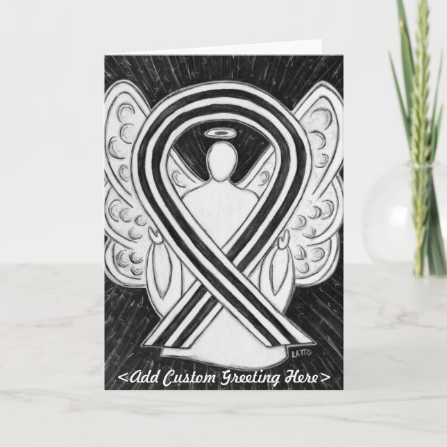 Tarjeta de felicitación Angel de la cinta de sensi (Anverso)