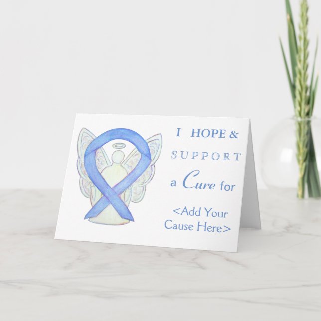 Tarjeta de felicitación Angel de la cinta de sensi (Anverso)