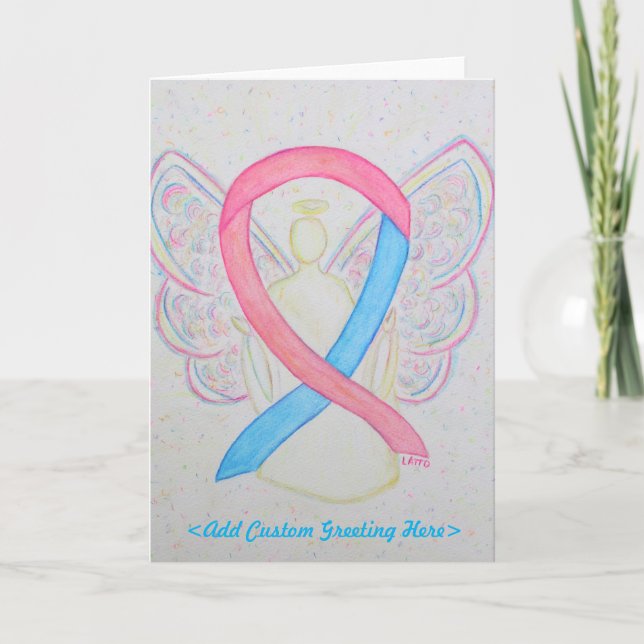 Tarjeta de felicitación Angel de la cinta de sensi (Anverso)