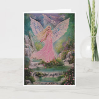 tarjeta de felicitación ángel de la tierra
