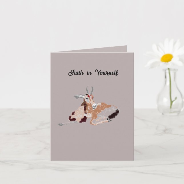 Tarjeta de felicitación: ánimo (Planta pequeña)