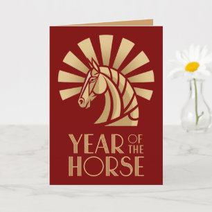 Tarjeta de Felicitación Año del Caballo 2026