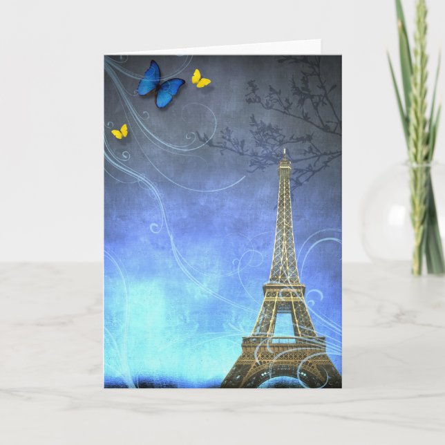 Tarjeta de felicitación Antiguo de París (Anverso)