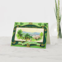 Tarjeta de felicitación Antique St. Patrick's Day