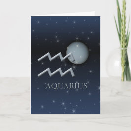 Tarjeta de felicitación Aquarius Uranus