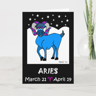 Tarjeta de felicitación Aries