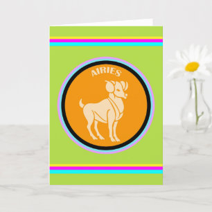 Tarjeta de felicitación Aries