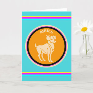 Tarjeta de felicitación Aries