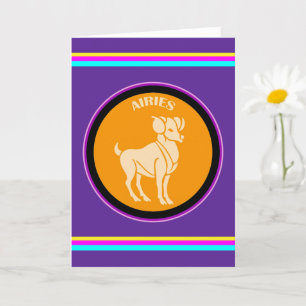 Tarjeta de felicitación Aries