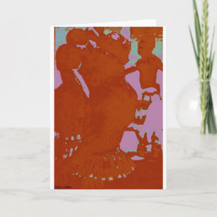 Tarjeta de felicitación Art Blank para tambores af