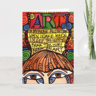 Tarjeta de felicitación ART BRAIN